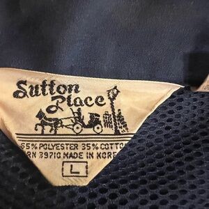 Vintage Sutton Place Navy Mesh Jacket